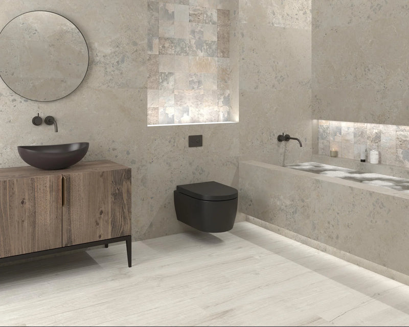 Rodapie Pietra Viva Taupe 3.1x35.4 Matte Porcelain Trim