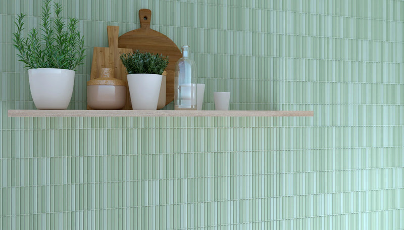 Roku Green 4.5x9 Matte Porcelain Tile