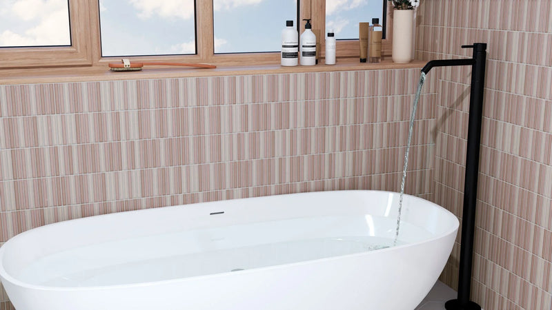 Roku Red 4.5x9 Matte Ceramic Tile