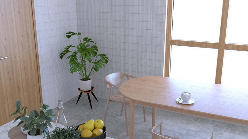 Roku White 4.5x9 Matte Ceramic Tile