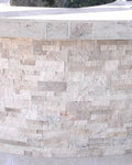 Roman Beige 6x24 Panel Splitface Travertine Ledger Stone