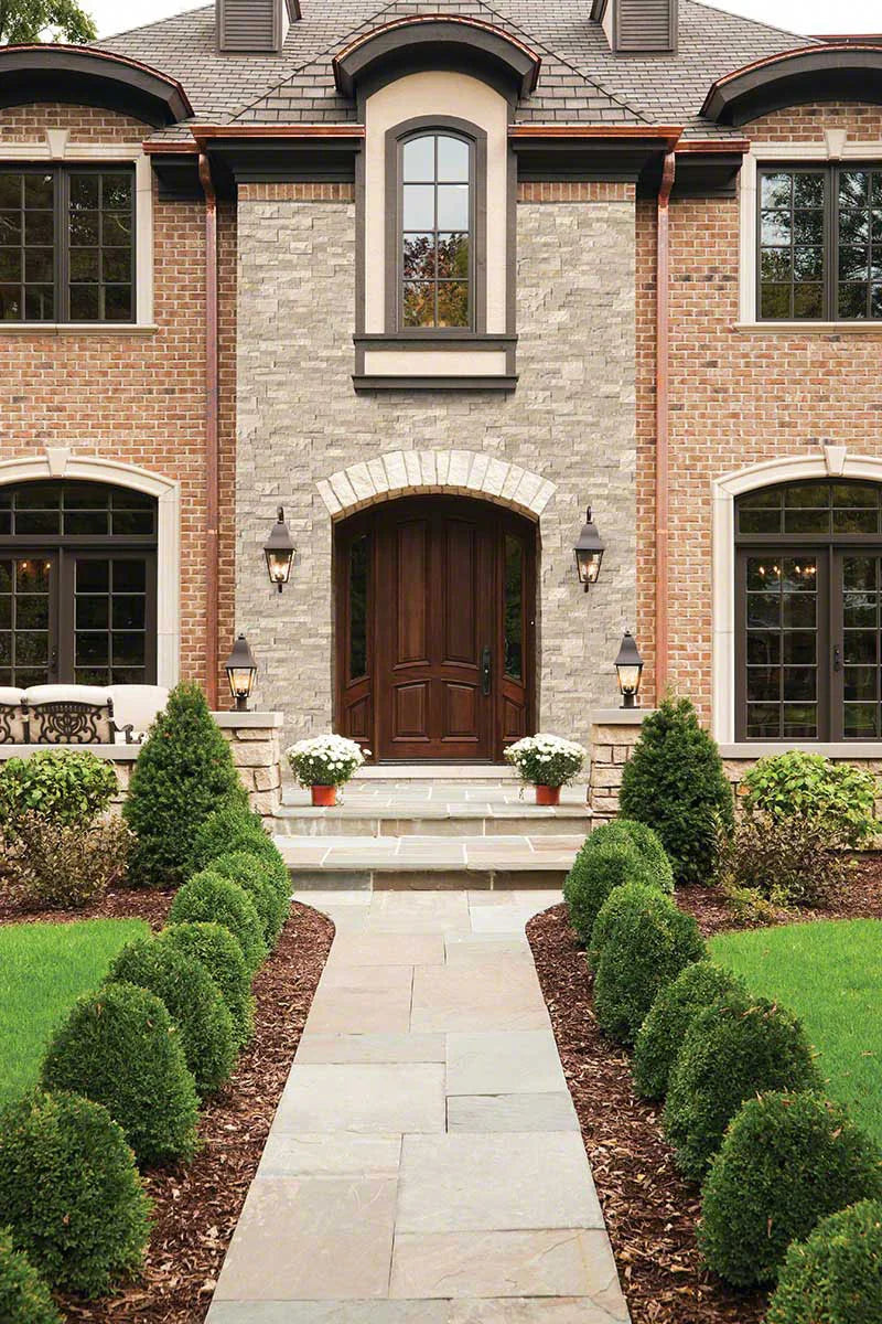 Roman Beige 6x24 Panel Splitface Travertine Ledger Stone