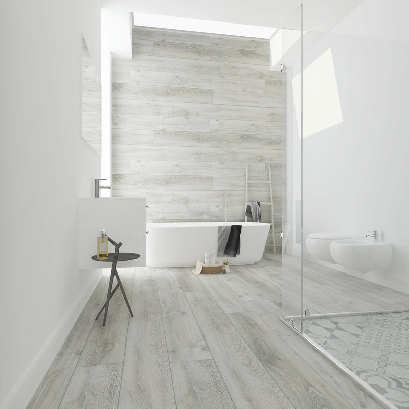 Romulus Abstract Silver 9x60 Embossed Micro-Bevel 20mil WPC Vinyl Flooring