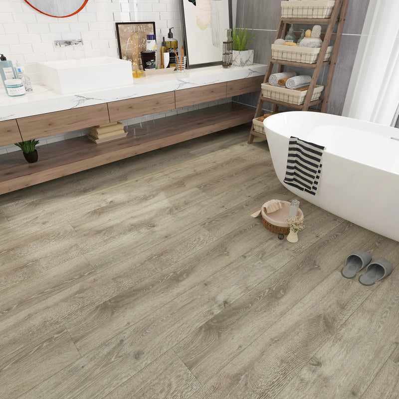 Romulus Akaroa Ash 9x60 Embossed Micro-Bevel 20mil WPC Vinyl Flooring