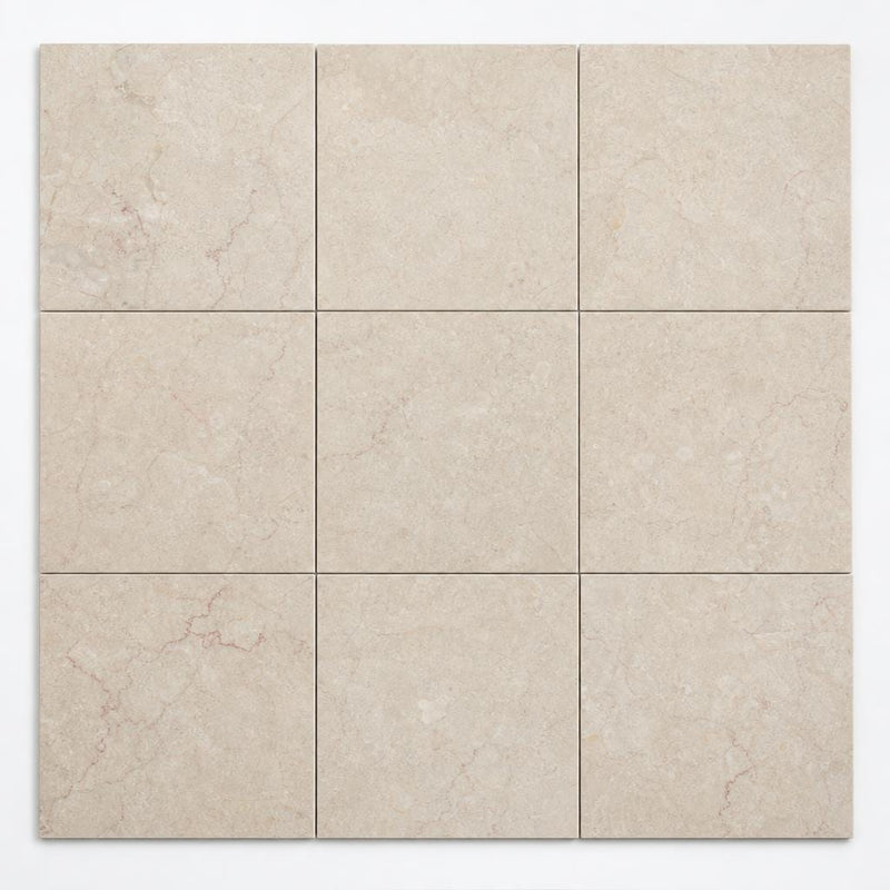 Rosalia Beige 12x12 Natural Marble Tile close-up