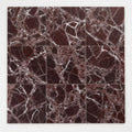 Rosso Levanto 12x12 Polished Marble Tile close-up