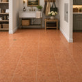 Rosso Verona 12x12 Natural Marble Tile — Basement floor