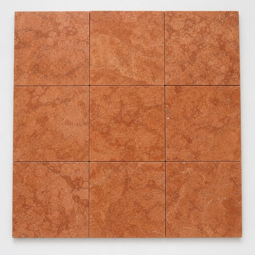 Rosso Verona 12x12 Natural Marble Tile close-up