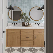 Rothko Half Diamond 9x9 Matte Ceramic Field Tile