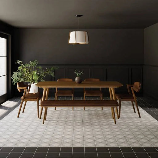 Rothko Linear Squares 9x9 Matte Ceramic Field Tile