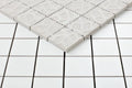 White Tile Roy White Matte Porcelain Mosaic