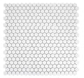 White Tile Roy White 2x2 Hexagon Matte Porcelain Mosaic