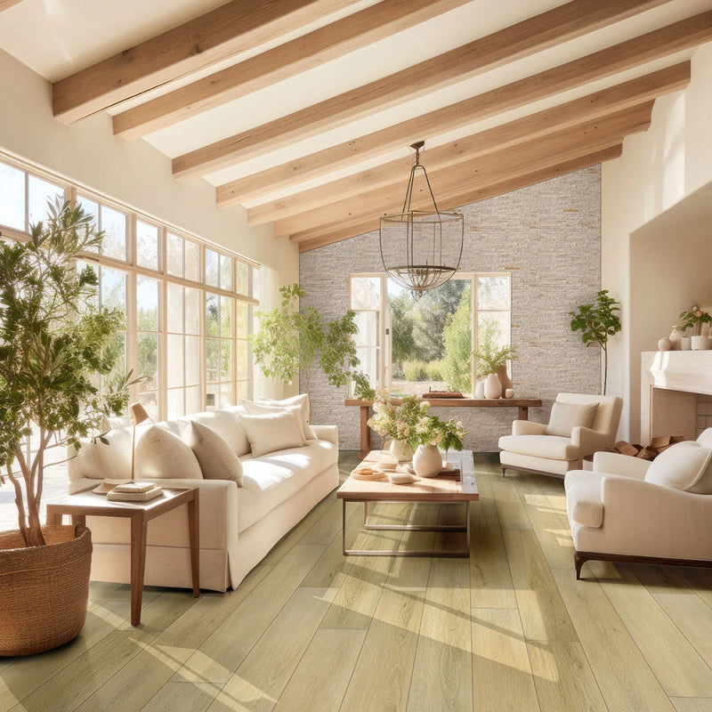 Royal White 6x18 Corner Splitface Quartzite Ledger Stone