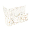 Royal White 9x18 Corner Splitface Quartzite Ledger Stone