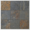 Rustic Gold 12x12 Gauged Slate Tile close-up