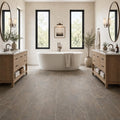 Rustic Gold 12x24 Gauged Slate Tile — Bathroom floor