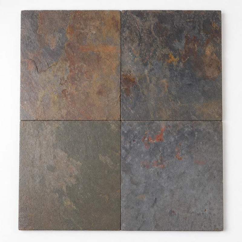 Rustic Gold 16x16 Gauged Slate Tile close-up