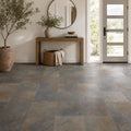 Rustic Gold 16x16 Gauged Slate Tile — Foyer floor