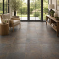 Rustic Gold 16x16 Gauged Slate Tile — Sunroom floor