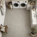 Rustic Green (Sea Grass) 12x12 Honed Natural Limestone Tile — Laundry Room floor