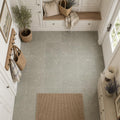 Rustic Green (Sea Grass) 12x12 Honed Natural Limestone Tile — Mudroom floor