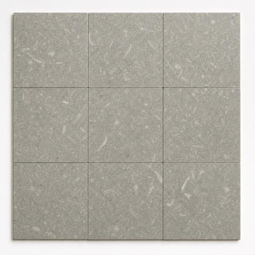 Rustic Green (Sea Grass) 12x12 Polished Natural Limestone Tile close-up
