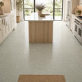 Rustic Green (Sea Grass) 12x12 Polished Natural Limestone Tile — Kitchen floor