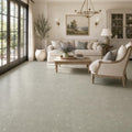 Rustic Green (Sea Grass) 18x18 Honed Limestone Tile — Living Room floor