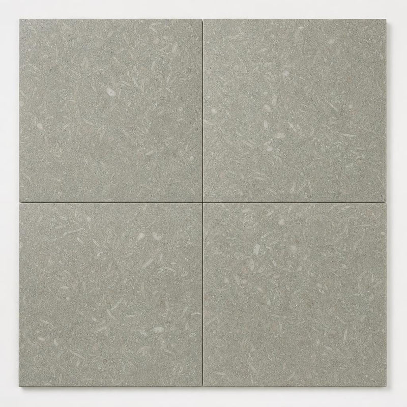 Rustic Green (Sea Grass) 18x18 Polished Limestone Tile close-up