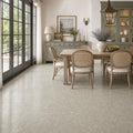 Rustic Green (Sea Grass) 18x18 Polished Limestone Tile — Living Room floor
