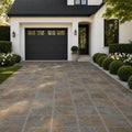 Rustic Slate Paver 16x16 Natural 1.25 inch (Discontinued) — Front Yard driveway
