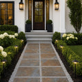 Rustic Slate Paver 16x16 Natural 1.25 inch (Discontinued) — Front Yard walkway