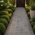 Rustic Slate Paver 6x6 Natural 1.25 inch — Garden path