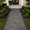Rustic Slate Paver 8x16 Natural 1.25 inch — Front Yard walkway