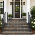 Rustic Slate Paver 8x8 Natural 1.25 inch — Front Yard front porch