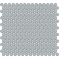 S Series Cloud Blue Penny Round Matte Ceramic/Porcelain Mosaic