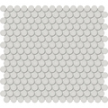 S Series Halo Grey Penny Round Matte Mesh Ceramic/Porcelain Mosaic