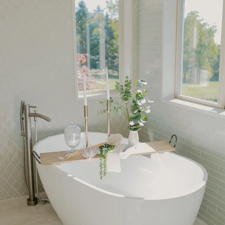 S-Series Soft Sage Scallop Mesh Glossy Ceramic / Porcelain Mosaic