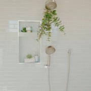 S-Series Soft Sage Scallop Mesh Glossy Ceramic / Porcelain Mosaic