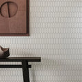 S-Series Vintage Grey 2x6 Staggered Mesh Glossy Porcelain Mosaic