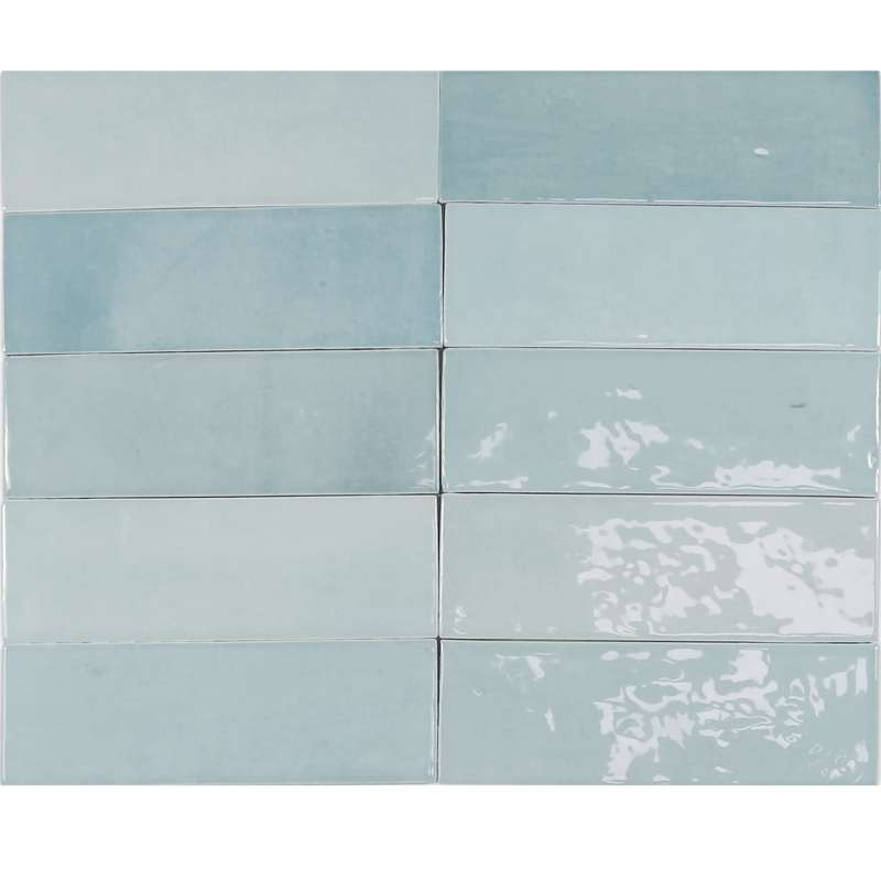 Safi Collection Aqua 0.43x6.3 Glossy Ceramic Trim