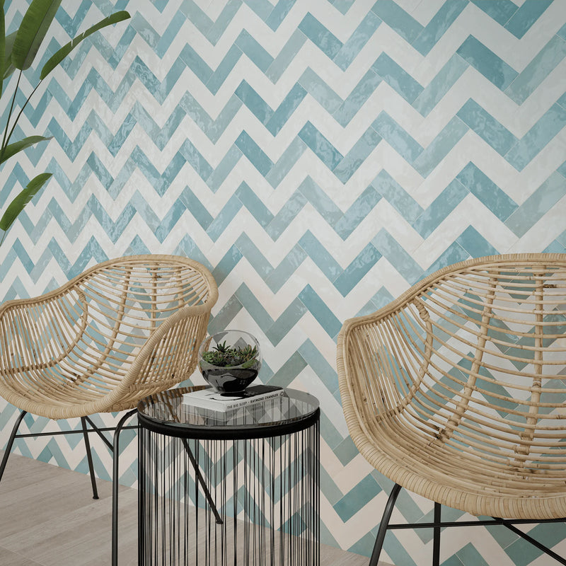 Safi Collection Aqua 2x6.3 Glossy Ceramic Tile