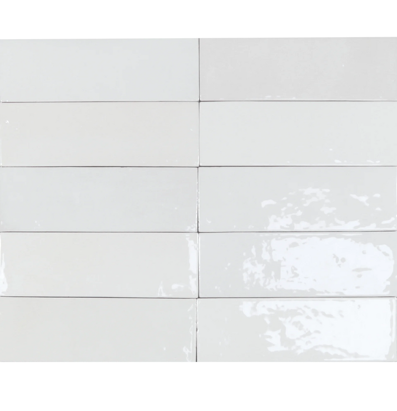 Safi Collection White 2x6.3 Glossy Ceramic Tile