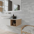 Safi Collection Grey 0.43x6.3 Glossy Ceramic Trim