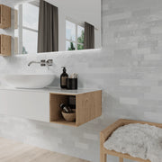 Safi Collection Grey 0.43x6.3 Glossy Ceramic Trim