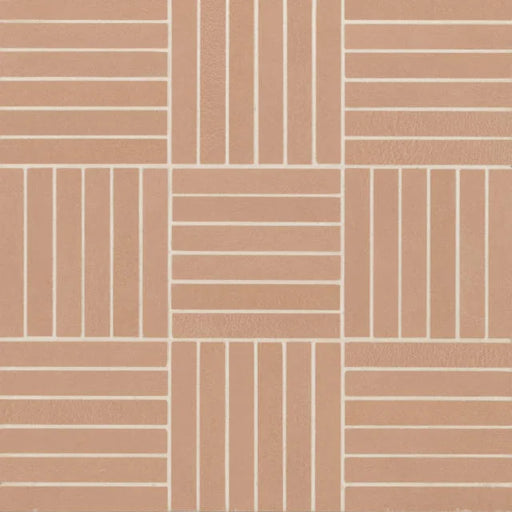 Sahara Cotto 11.75x11.75 5/8x4 Crosshatch Matte Porcelain Mosaic