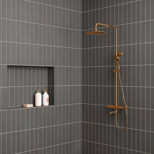 Sahara Dark 12x3 Pressed Matte Ceramic Field Tile