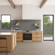 Sahara Dark 1x12 Matte 11.75x11.75 Glass Mosaic