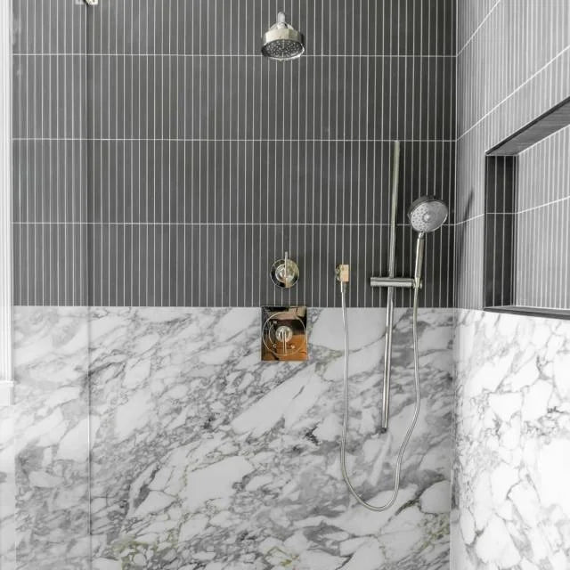 Sahara Dark 1x12 Matte 11.75x11.75 Glass Mosaic