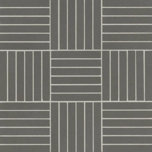 Sahara Dark Crosshatch 5/8x4 11.75x11.75 Matte Porcelain Mosaic